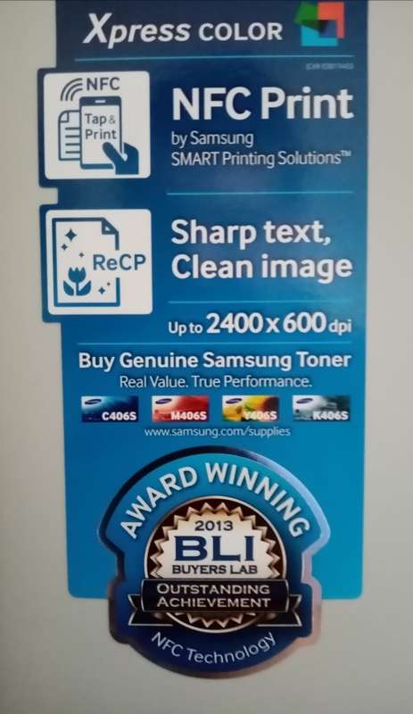 ***LIKE NEW SAMSUNG C410W COLOUR LASER PRINTER***