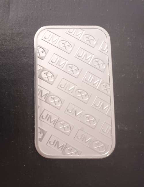 RARE JOHNSON MATTHEY 1 OZ .999 SILVER BAR (UNC)(CAPSULED)(SERIAL NUMBER)