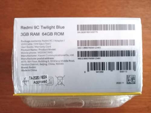 *SPECIAL*BRAND NEW SEALED XIAOMI REDMI 9C SMARTPHONE WITH SCREEN PROTECTOR and COVER