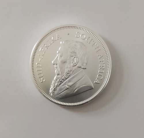 2021 SOUTH AFRICAN 1 OZ SILVER KRUGERRAND (UNC) IN CAPSULE