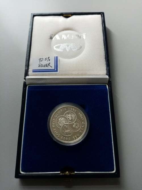 R1 SOLI DEO GLORIA PROOF SILVER COIN (92.5% SILVER)