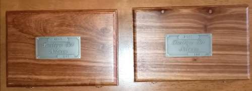 (LOW START) 2 X SOLID WOOD PRESTIGE COIN SET BOXES