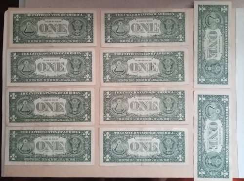 10 X UNITED STATES $1 BANKNOTES(ONE BID FOR ALL 10)