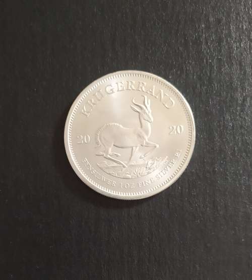 1 OZ FINE SILVER KRUGERRAND COIN -2020
