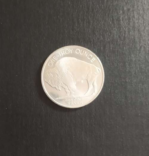 1 TROY OZ 999 FINE SILVER AMERICAN BUFFALO COIN