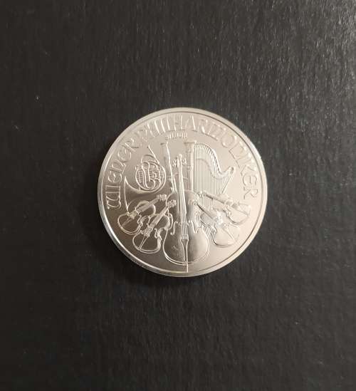 1 OZ FINE SILVER AUSTRIAN PHILHARMONIC COIN - 2021