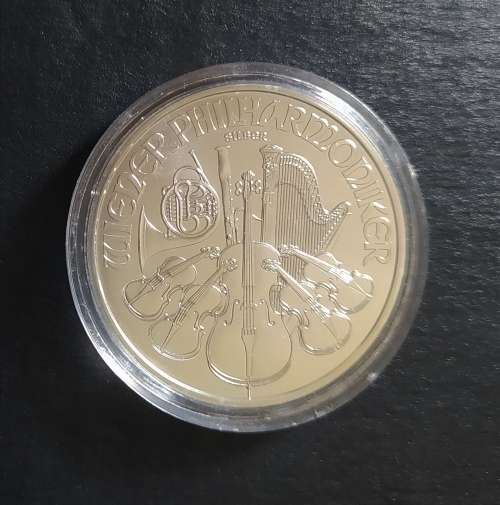 AUSTRIAN PHILHARMONIC 1 OZ SILVER COIN (IN CAPSULE)