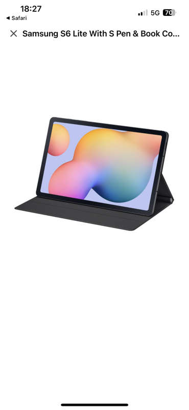 Samsung Galaxy Tab S6 Lite 10.4 LTE includes S pen & Book Cover (2022 edition )
