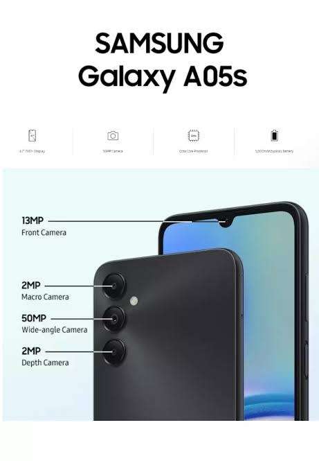 Brand new Samsung A05s 128Gb Dual sim 4Gb Ram black