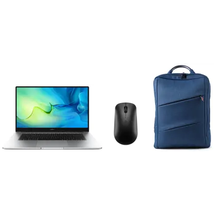 Huawei MateBook D15 Intel® Core i3 256Gb storage Bundle (Free org Mouse + Bag+ Microsoft office)