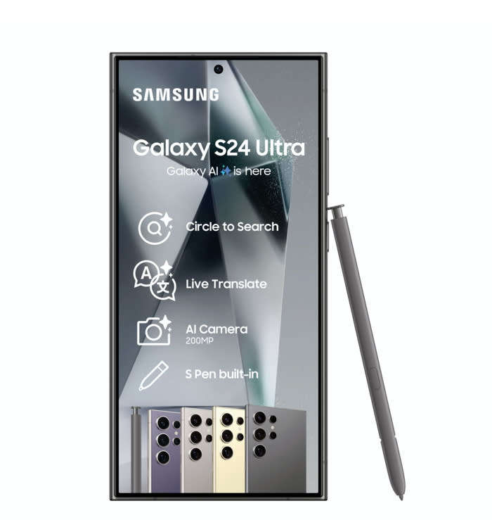 Samsung Galaxy S24 Ultra 5G 512GB (Dual Sim) Titanium Black