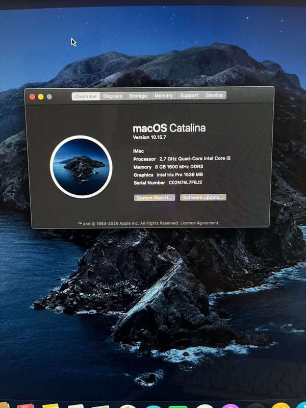 Apple iMac 21.5 Core i5 1TB 8GB RAM Late 2013
