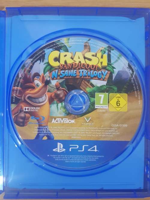 Crash Bandicoot: N`sane Trilogy- Ps4