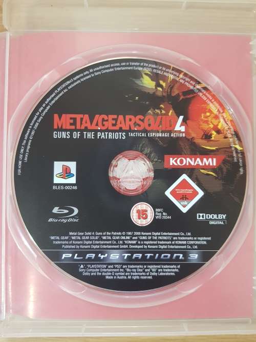 Metal Gear Solid 4: Guns of the Patriots- Ps3