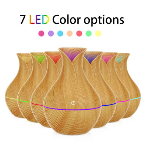 Air Aroma Humidifier Essential Oil Diffuser LED Aromatherapy Humidifier Wood Grain Air Humidifier