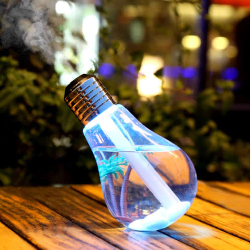 Colorful Light Bulb Humidifier Car Atomization Water Distributor Mini USB Humidifier Household Ambie
