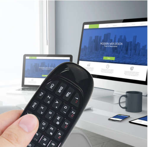 2.4GHz Rechargeable Wireless Fly Air Mini Mouse Keyboard Remote Control for Android Windows