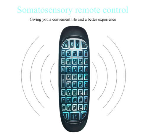 2.4GHz Rechargeable Wireless Fly Air Mini Mouse Keyboard Remote Control for Android Windows