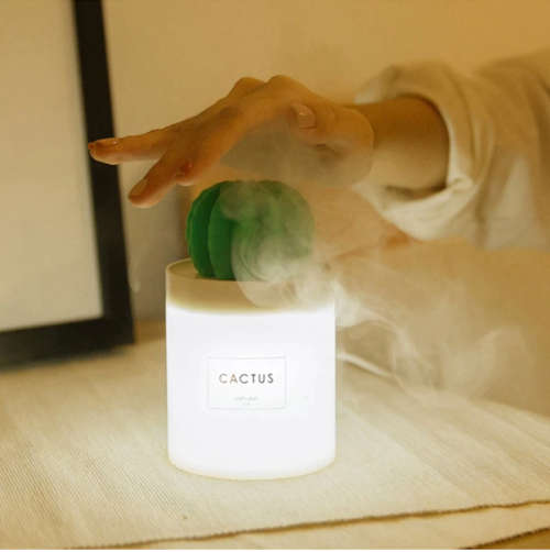 Hot USB Air Humidifier Cactus Timing Aromatherapy Diffuser 280ml Mist Maker Fogger Mini roma Diffuse