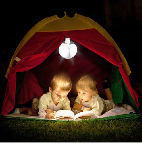 LED Solar Torch USB Rechargeable Outdoor Camping Lamp Emergency Lights Waterproof Night Light