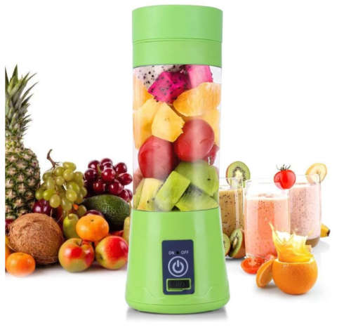 Portable Blender USB Mixer Electric Juicer Machine Smoothie Blender 380ml Mini Food Processor Person