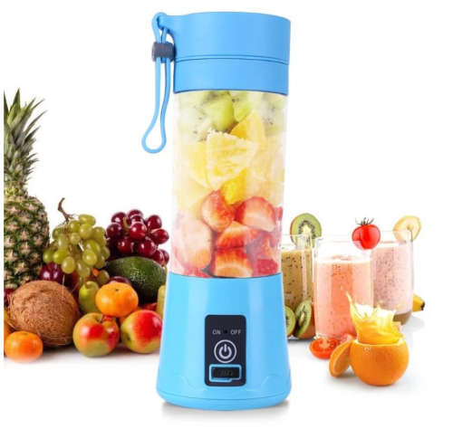Portable Blender USB Mixer Electric Juicer Machine Smoothie Blender 380ml Mini Food Processor Person