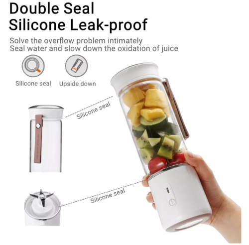 Portable Blender USB Mixer Electric Juicer Machine Smoothie Blender 380ml Mini Food Processor Person