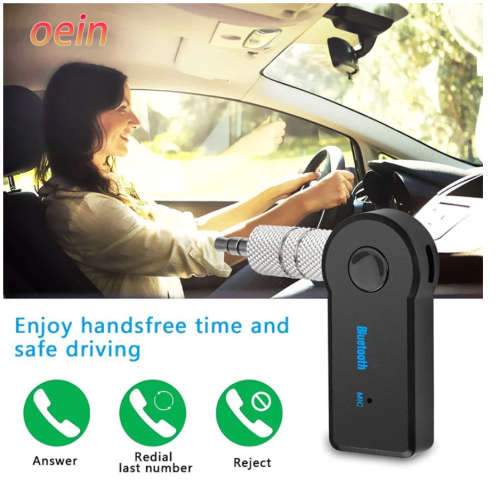 2 in 1 Wireless Bluetooth 5.0 Receiver Transmitter Adapter 3.5mm Jack For Car Music Audio Aux