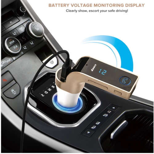 USB Car Charger Wireless Bluetooth FM Transmitter Hands Free Kit Music MP3 Player Support TF Card