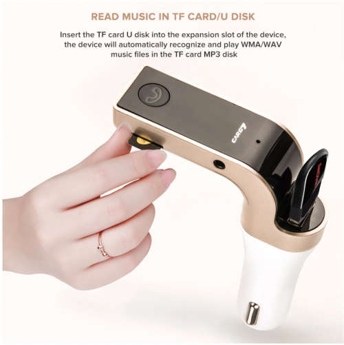 USB Car Charger Wireless Bluetooth FM Transmitter Hands Free Kit Music MP3 Player Support TF Card
