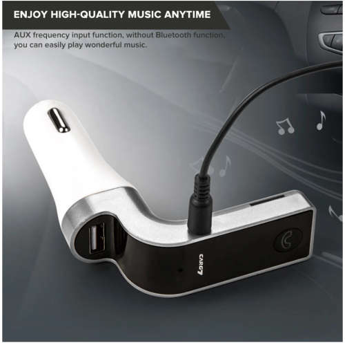 USB Car Charger Wireless Bluetooth FM Transmitter Hands Free Kit Music MP3 Player Support TF Card