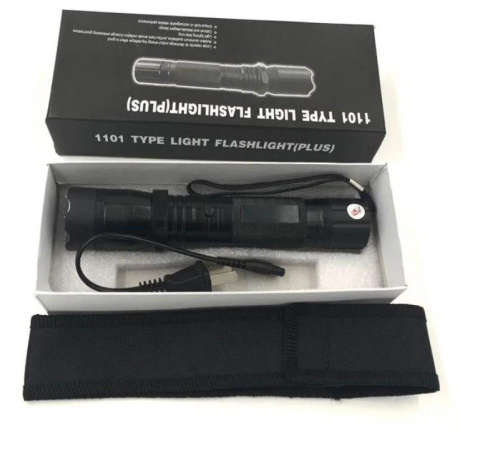 1101 Type Light Flashlight Plus (Stun Gun) with rechargable battery
