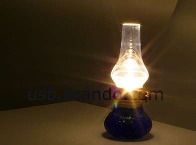 USB Retro Design Blow Sensor Table Rechargeable LED Light Camping Lantern Lamp