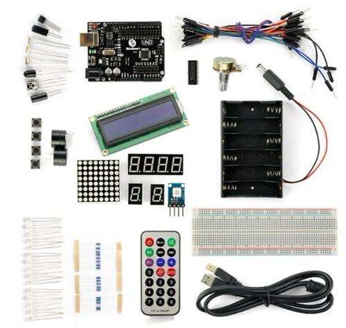 UNO R3 Prototype Starter Kit With 1602 LCD 16 Keypad Basic Arduino DIY Projects