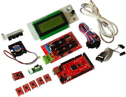 3D Printer LCD RAMPS 1.4 5x A4988 Smart LCD 2004 Controller Mega 2560 KIT