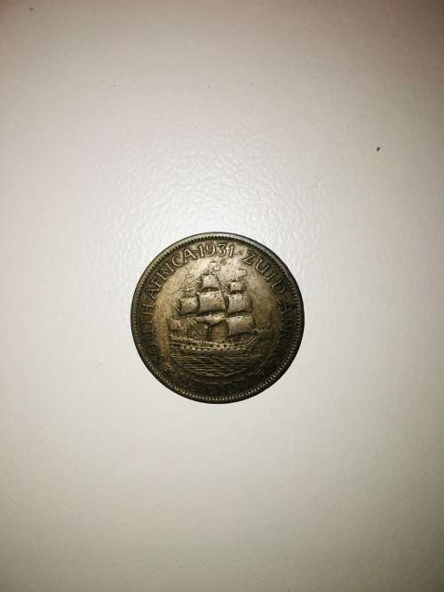 1931 ZUID AFRIKA 1/2 PENNY