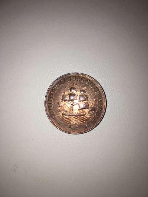 1936 1/2d HALF PENNY SOUTH AFRICA GEORGEIVS