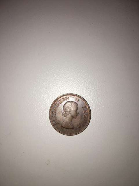 1959 1/2d HALF PENNY SOUTH AFRICA