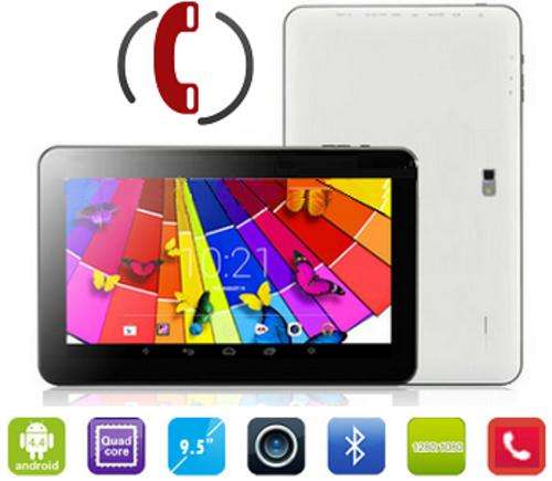 9.5 inch Phone Tablet pc with 3G , 4G Internet, SMS, MMS and social media feature.