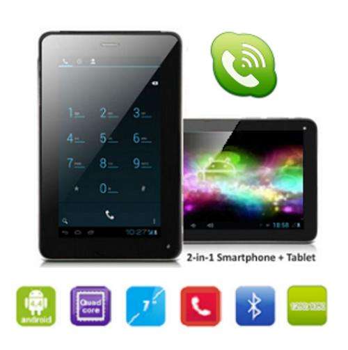7 inch Phone Tablet pc. 8GB total storage. Internal Internet, SMS, MMS and social media feature.