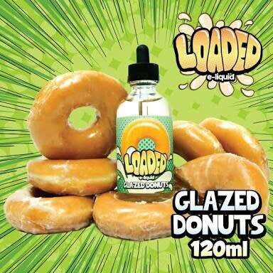 VAPE E LIQUID (LOADED) GLAZED DONUTS 120 ML AND 3 MG