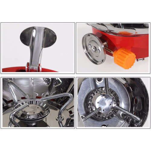 Heartte Portable Collapsible Windproof Backpacking Gas Camping Stove (K-203)