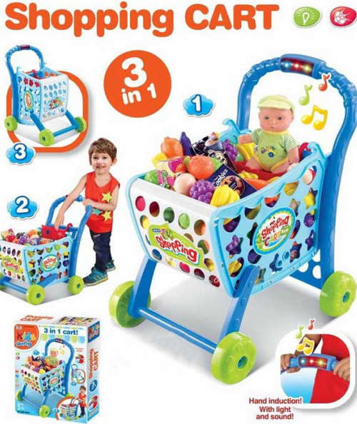 3 IN 1 Kids Shopping Cart