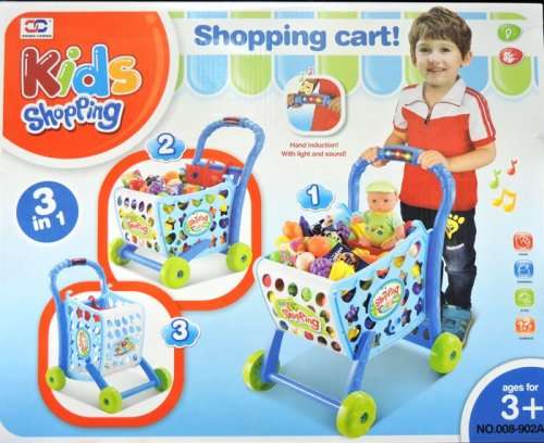3 IN 1 Kids Shopping Cart