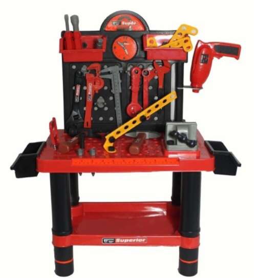 Bricolage Construction Tinker Tool Bench and Tool Set Playset Toy
