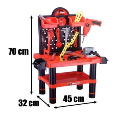Bricolage Construction Tinker Tool Bench and Tool Set Playset Toy