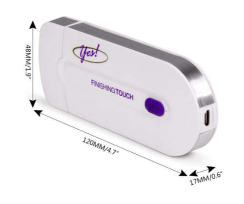 YES Finishing Touch Free Hair Remover with Laser Sensor Light Safely Shaver