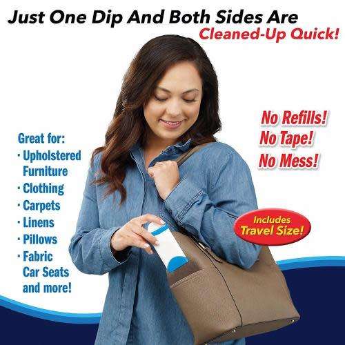 Hurricane Fur Wizard Pet Fur & Lint Reusable Remover with Self Cleaning Base