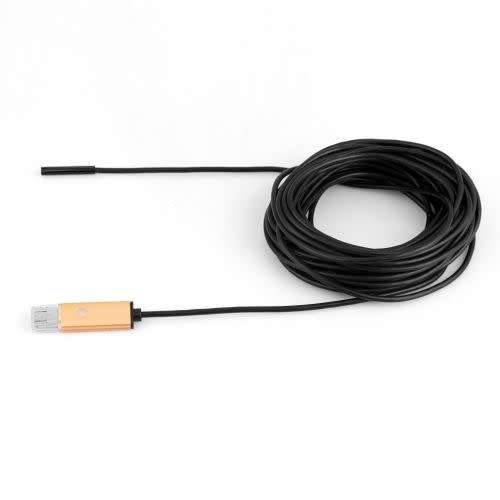 2in1 7mm 5M 6LED Endoscope USB Waterproof Borescope Inspection Camera For PC&Android Phone (10M)