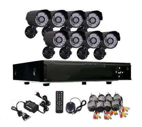 Complete 8 Channel Security Surveillance System With Internet & 3G Phone Viewing